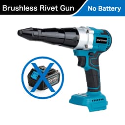 Electric 18V Brushless Rivet Gun Cordless Rivet Nut Gun Automatic Rivet Lithium Battery With LED Light For 18V Battery