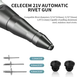 Electric 18V Brushless Rivet Gun Cordless Rivet Nut Gun Automatic Rivet Lithium Battery With LED Light For 18V Battery