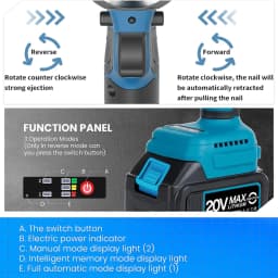 Electric 18V Brushless Rivet Gun Cordless Rivet Nut Gun Automatic Rivet Lithium Battery With LED Light For 18V Battery