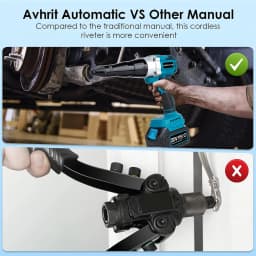 Electric 18V Brushless Rivet Gun Cordless Rivet Nut Gun Automatic Rivet Lithium Battery With LED Light For 18V Battery