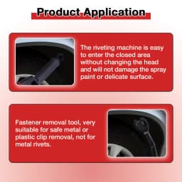 Plastic Rivet Gun Kit, Fastener Removal Tool, 40 Nylon Rivets, Suitable For Fastening Door Panels And Automotive Interior Parts