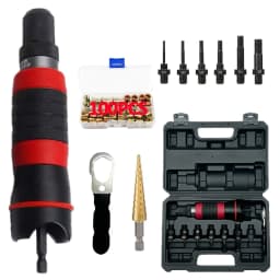 M3-M10 Electric Rivet Nut Drill Adapter Kit Household Rivet Gun Tool Cordless DIY Electric Insert Rivet Gun Drill With Tool Box