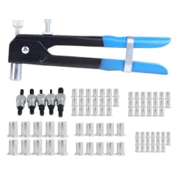 86PCS/Set Rivet Nuts Kit M3-M8+ Rivet Nut Gun+ Nut Rivet Mandrels Repairtool Rivet Flatheadscrew Crimp Plier Insert Rivet Nuts
