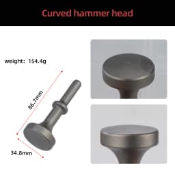 HIFESON Air Hammer Rivet Heads Pneumatic Hammer Chisels Rivet Gun Accessories Riveting Tools For Semi-hollow Rivets Solid Rivets