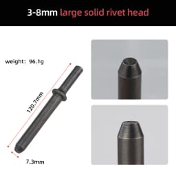 HIFESON Air Hammer Rivet Heads Pneumatic Hammer Chisels Rivet Gun Accessories Riveting Tools For Semi-hollow Rivets Solid Rivets