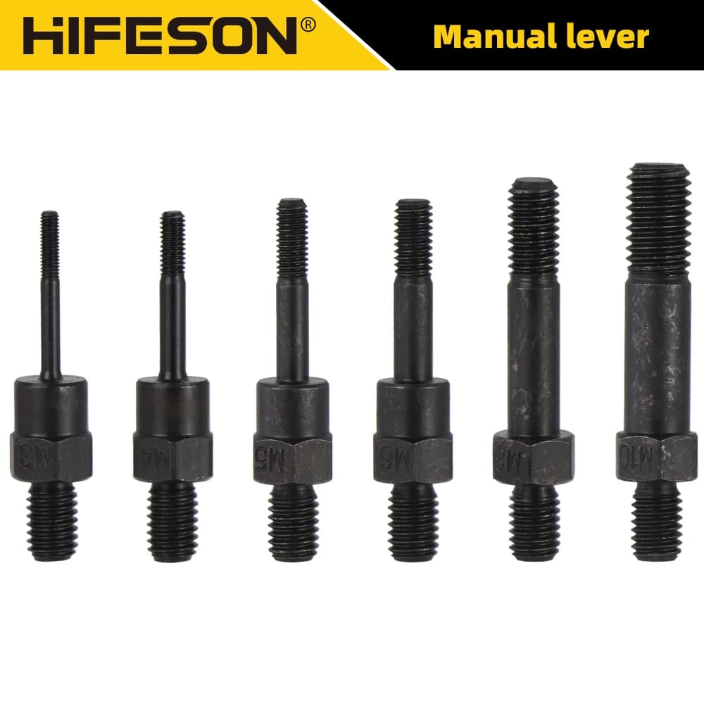 BT-606 BT-605 BT-607 BT-609 BT-610 Manual Rivet Nut Gun Part Rivet Head Screws Pull Rod Accessories For M3 M4 M5 M6 M8 M10 M12