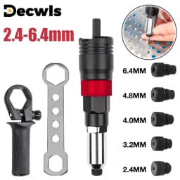 Home Cordless Riveting Machine Kit 2.4mm/3.2mm/4.0mm/4.8mm/6.4mm Insert Nut Riveting Tools Industrial Insert Nut Pull Rivet Tool