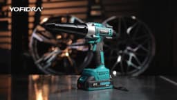 YOFIDRA Brushless Electric Rivet Gun 25000N Cordless Riveting Drill Nut Gun Metal Fastening Tool For Makita 21V Battery Pin