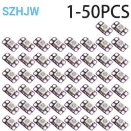 1-50PCS WS2812B 5V RGB LED Module with Integrated IC 256 Colors 400Hz Scan Rate Smart Pixel Light