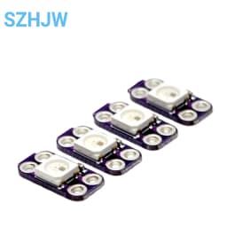 1-50PCS WS2812B 5V RGB LED Module with Integrated IC 256 Colors 400Hz Scan Rate Smart Pixel Light