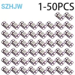 1-50PCS WS2812B 5V RGB LED Module with Integrated IC 256 Colors 400Hz Scan Rate Smart Pixel Light