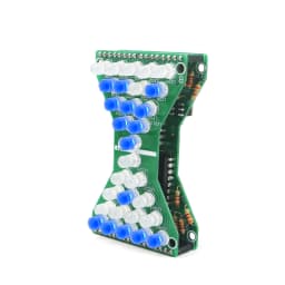 DIY Electronic Kit Hourglass LED Double Layer PCB Board Flashing Light Components Welding Soldering Practice For School Student