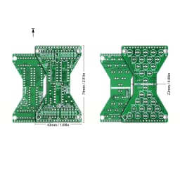 DIY Electronic Kit Hourglass LED Double Layer PCB Board Flashing Light Components Welding Soldering Practice For School Student