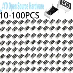 10-100PCS 0.56inches 7 Segment 1 Digital LED Display Super Red Common Cathode ANODE DIP10