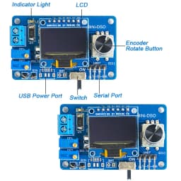 Mini DOS LCD Oscilloscope Kit STC8K8A Single Chip Microcomputer Electronic Welding Training Production of Loose Parts
