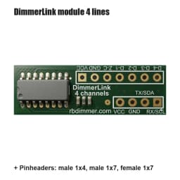 DimmerLink - AC Dimmer controller, UART/I2C interface, FLICKER-FREE, NO LIBRARIES REQUIRED