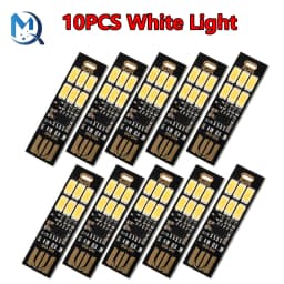 1-10Pcs Portable Mini 5730 USB 6 LED Light 5V Touch Sensor Dimmable Night Light for Power Bank Computer Laptop Book Reading Lamp