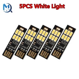 1-10Pcs Portable Mini 5730 USB 6 LED Light 5V Touch Sensor Dimmable Night Light for Power Bank Computer Laptop Book Reading Lamp