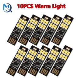 1-10Pcs Portable Mini 5730 USB 6 LED Light 5V Touch Sensor Dimmable Night Light for Power Bank Computer Laptop Book Reading Lamp