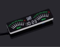 E-Electronic Multi-mode LED Level Indicator Music Spectrum Display Atmosphere Light Stereo Audio Rhythm Lamp VU Meter