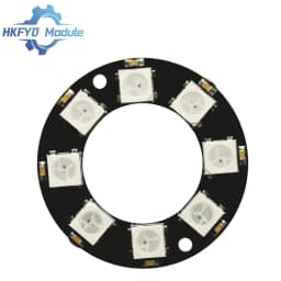 1-50PCS 8-Bit WS2812 RGB LED Ring Module Full-Color Lamp Board with Integrated for Arduino