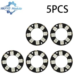 1-50PCS 8-Bit WS2812 RGB LED Ring Module Full-Color Lamp Board with Integrated for Arduino