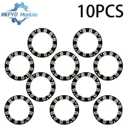 1-20PCS WS2812 12-Bit RGB LED Ring, 5050 Smart Full-Color Light Circle Module for Arduino DIY Lighting Effects
