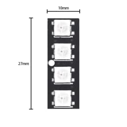 1PCS 4 bit WS2812 light bead module strip light bar full-color driving slide lamp development board module SCM