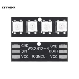 1PCS 4 bit WS2812 light bead module strip light bar full-color driving slide lamp development board module SCM