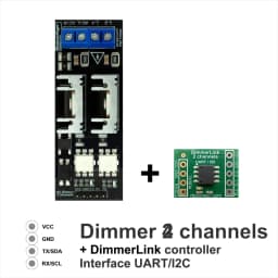 AC Light Dimmer Module, 2 Channel, 3.3V/5V logic, AC 50/60hz, 220V/110V