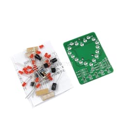 LED DIY Heart Shaped Flow Water Lamp Kit Love Light DIY Electronic Kit Cardioid Flashing Light Fun Soldering Practice Kit