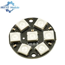 WS2812 7-Bit RGB LED Ring, 5050 Full-Color Programmable Light Circle Module for Arduino DIY Lighting Project