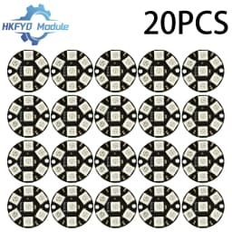 WS2812 7-Bit RGB LED Ring, 5050 Full-Color Programmable Light Circle Module for Arduino DIY Lighting Project
