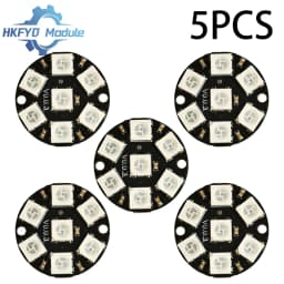 WS2812 7-Bit RGB LED Ring, 5050 Full-Color Programmable Light Circle Module for Arduino DIY Lighting Project