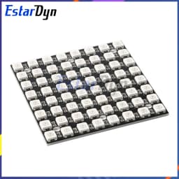 8x8 WS2812 LED Matrix Panel 64 RGB Pixels 5050 SMD, Programmable Addressable for ESP32, High Brightness DIY Decor/Signs
