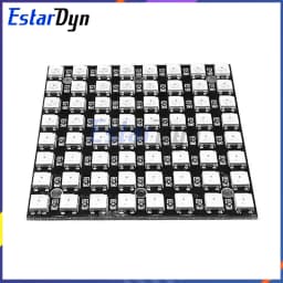8x8 WS2812 LED Matrix Panel 64 RGB Pixels 5050 SMD, Programmable Addressable for ESP32, High Brightness DIY Decor/Signs