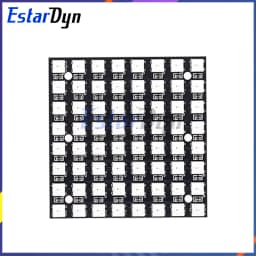 8x8 WS2812 LED Matrix Panel 64 RGB Pixels 5050 SMD, Programmable Addressable for ESP32, High Brightness DIY Decor/Signs