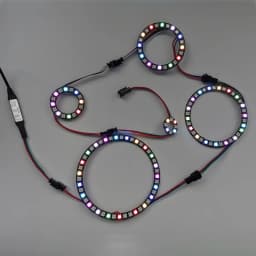 WS2812B 5050 RGB LED Ring 7 / 8 / 12 / 16 / 24 / 60 Bits Lamp Light with Integrated Drivers WS2812 for Arduino Raspberry Pi