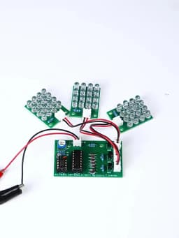 DIY Electronic Welding Practice Kit NE555 Red, White And Blue Flash LED Alarm Light Strobe Module Production Design Kit