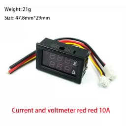 Mini Digital Voltmeter Ammeter DC 0-100V1A 10A 50A 100A LED DC dual display digital current and voltmeter Digital meter