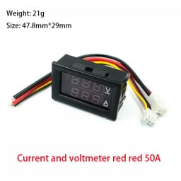 Mini Digital Voltmeter Ammeter DC 0-100V1A 10A 50A 100A LED DC dual display digital current and voltmeter Digital meter