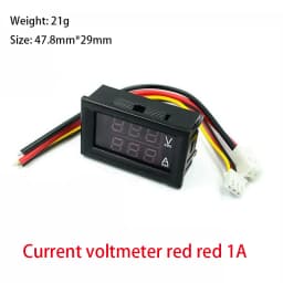 Mini Digital Voltmeter Ammeter DC 0-100V1A 10A 50A 100A LED DC dual display digital current and voltmeter Digital meter
