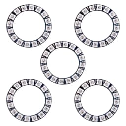 WS2812B 5050 RGB LED Ring 7/8/12/16/24/60 Bits Lamp Light with Integrated Drivers WS2812 for Arduino Raspberry Pi