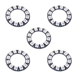 WS2812B 5050 RGB LED Ring 7/8/12/16/24/60 Bits Lamp Light with Integrated Drivers WS2812 for Arduino Raspberry Pi