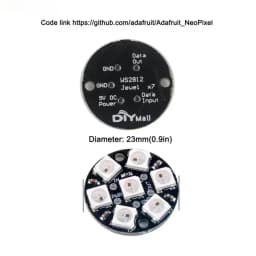 WS2812B 5050 RGB LED Ring 7/8/12/16/24/60 Bits Lamp Light with Integrated Drivers WS2812 for Arduino Raspberry Pi