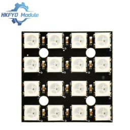 1-20PCS WS2812B 4x4 RGB LED Matrix Module, 16-Bit Full-Color Programmable Light Panel for Arduino DIY Lighting Project