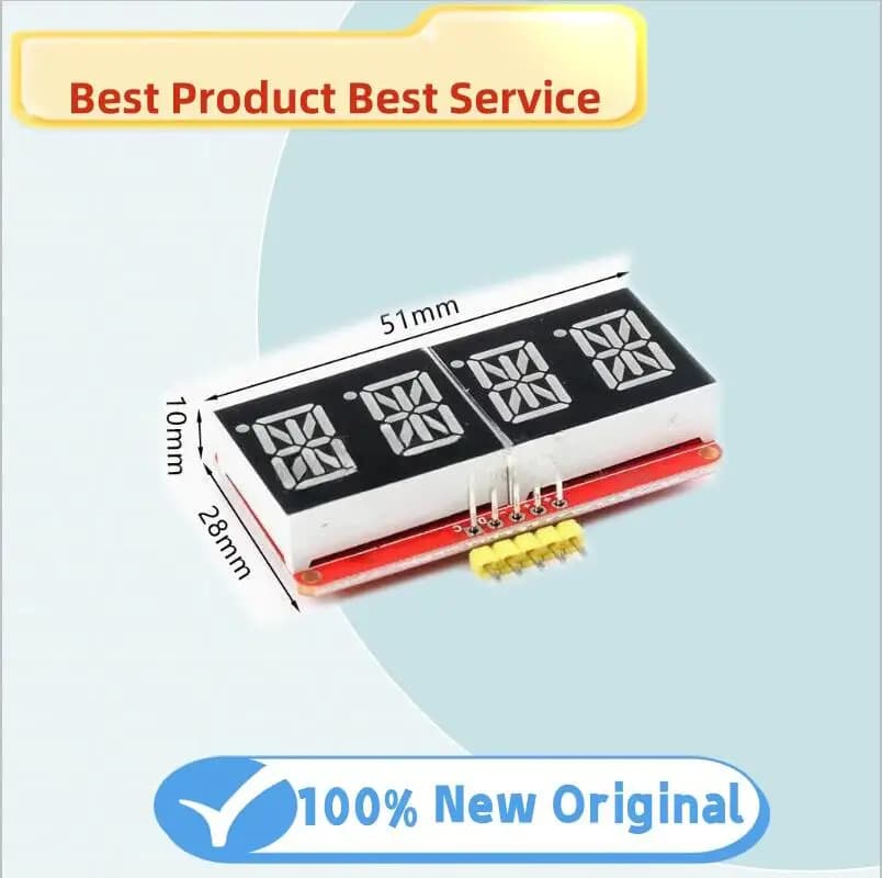 0.54-inch 4-digit digital tube display module I2C control VK16K33 red/green/orange