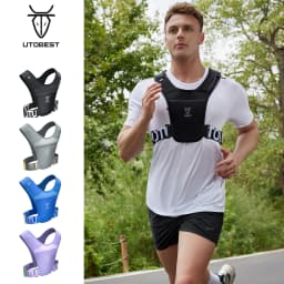 UTOBEST UTR111 Lightweight Running Vest with Led Light Mobile Phone Bag for Training