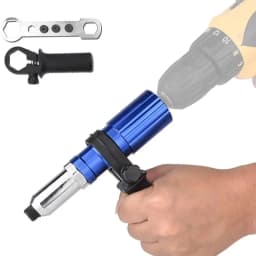 New Electric Rivet Gun Adapter 2.4mm-4.8mm Rivet Nut Gun Drill Adapter Cordless Riveting Tool Insert Nut Pull Rivet Insert Tool