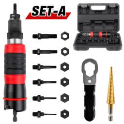 Nut Riveting Machine M3 M4 M5 M6 M8 M10, Industrial Grade Fast Riveting Tool, Electric Nut Gun, Including 3-12mm Drill Bit